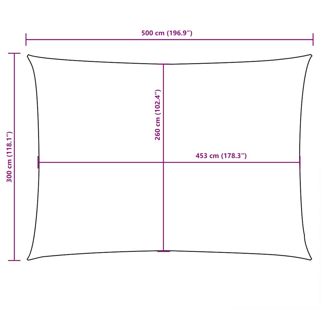 Sunshade Sail Oxford Fabric Rectangular 3x5 m Dark Green