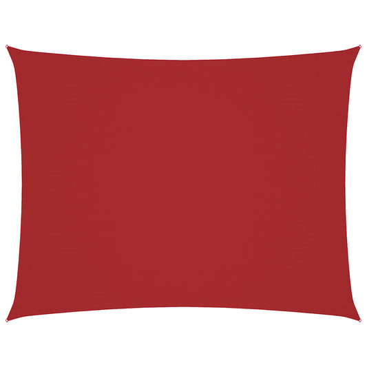 Sunshade Sail Oxford Fabric Rectangular 4x6 m Red