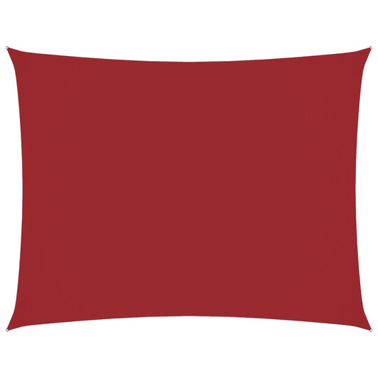 Sunshade Sail Oxford Fabric Rectangular 6x8 m Red