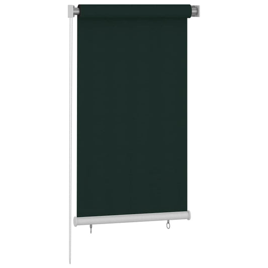 312810 vidaXL Outdoor Roller Blind 80x140 cm Dark Green HDPE