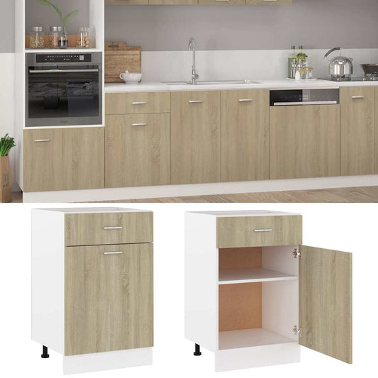 Drawer Bottom Cabinet | Sonoma Oak | Engineered Wood | Medium