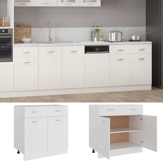Drawer Bottom Cabinet | White | Engineered wood | Drawer Bottom Cabinet