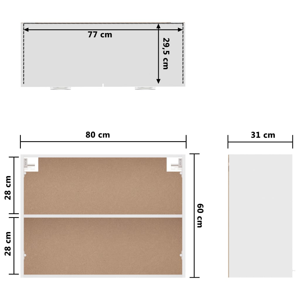Hanging Cabinet | White | Engineered Wood | Standard | Hanging Cabinet