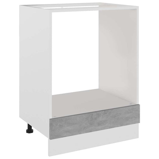 Oven Cabinet | Concrete Grey | Engineered Wood | Standard | Oven Cabinet