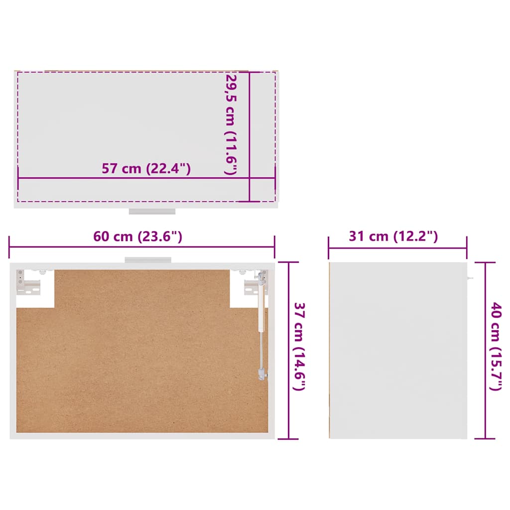 Hanging Cabinet | White | Engineered wood | Standard | Hanging Cabinet