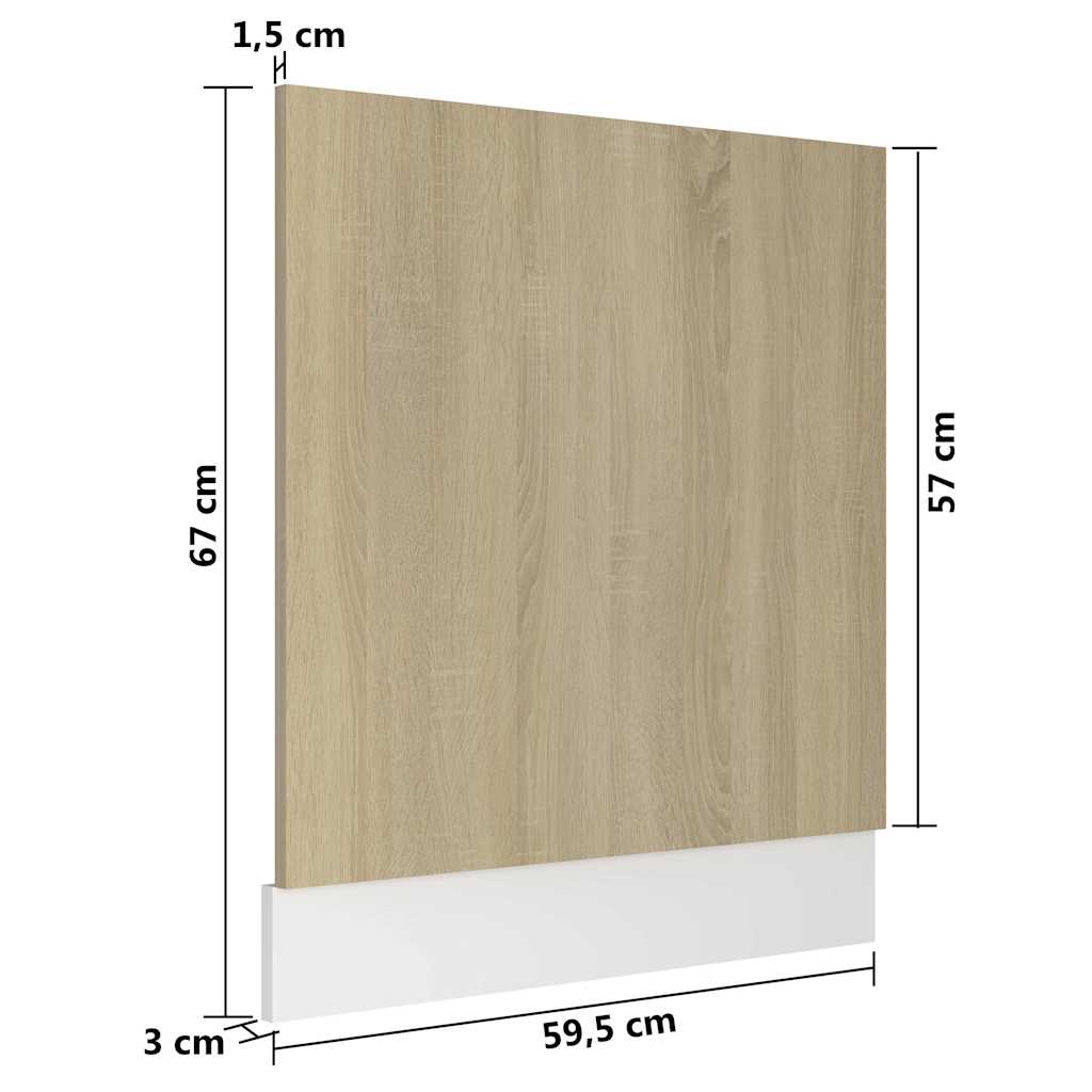 Dishwasher Panel | Sonoma Oak | Engineered Wood | Medium | Durable