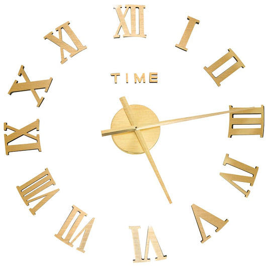 3d Wall Clock | Gold | EVA (ethylene-vinyl acetate) | XXL