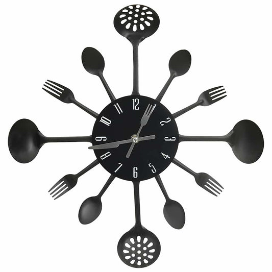 Wall Clock | Black | Aluminium | 40 cm across | Clock | Wall Clock