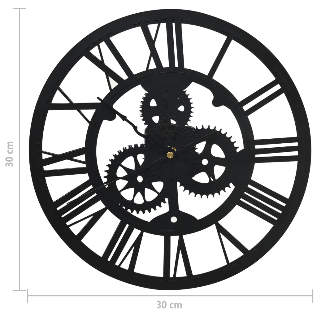 Wall Clock | Black | Acrylic | 30 cm | Stylish Design | Wall Clock