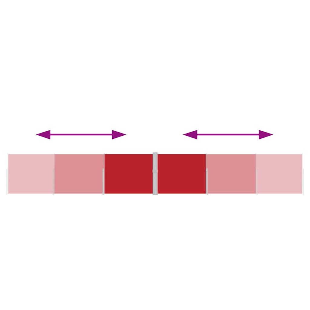 Side Awning | Red and Grey