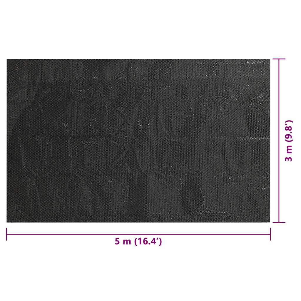 Pool Cover | Black | Polyethylene | 500 x 300 cm