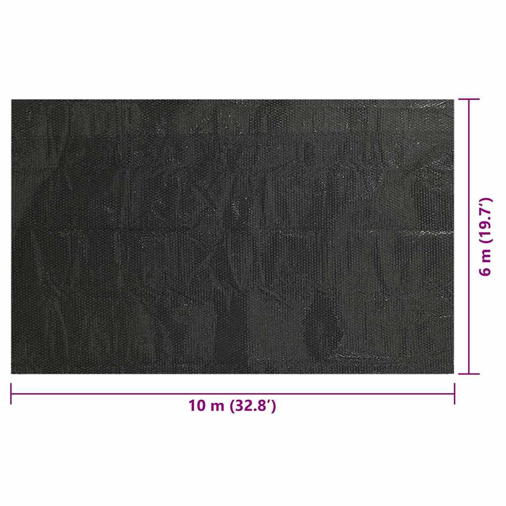 Pool Cover | Black | Polyethylene | Large | Pool Cover | Rectangular