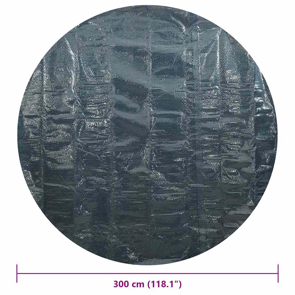 92974 vidaXL Floating PE Solar Pool Film 356 cm Black and Blue