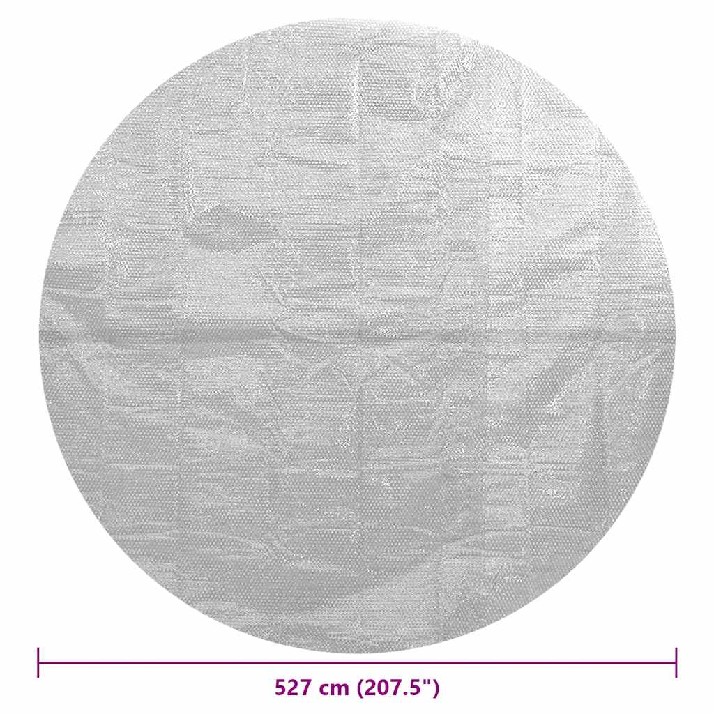 93003 vidaXL Floating PE Solar Pool Film 527 cm Grey