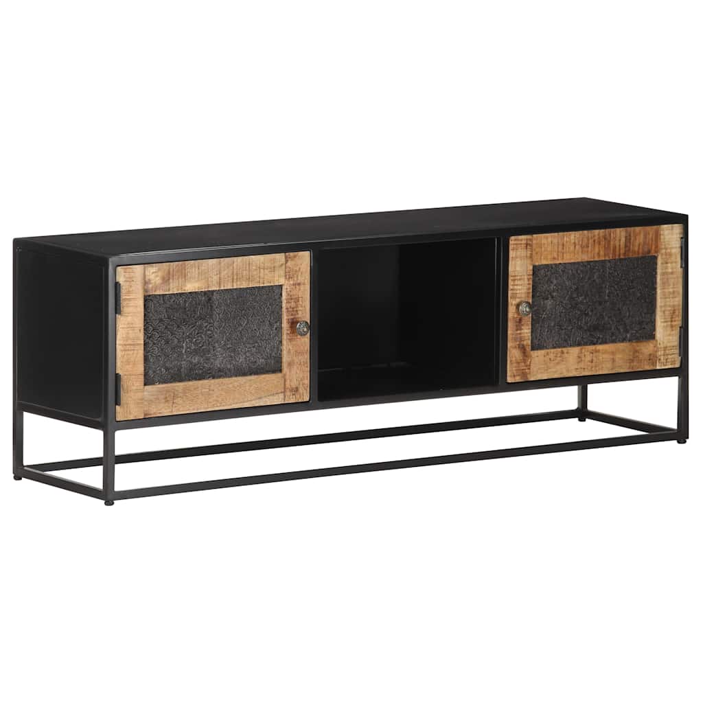 323148 vidaXL TV Cabinet 120x30x40 cm Rough Mango Wood