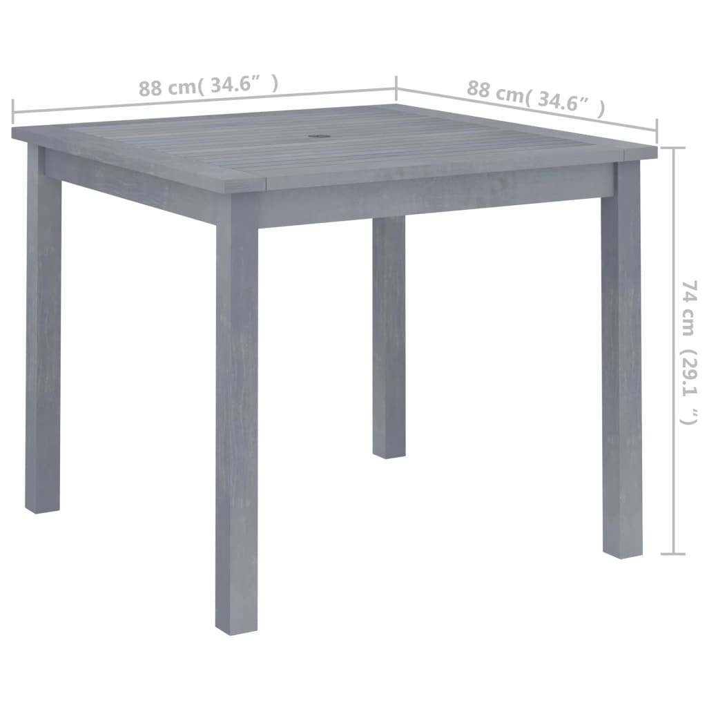 Dining Table | Grey | Solid acacia wood | Medium | Durable | Dining Table