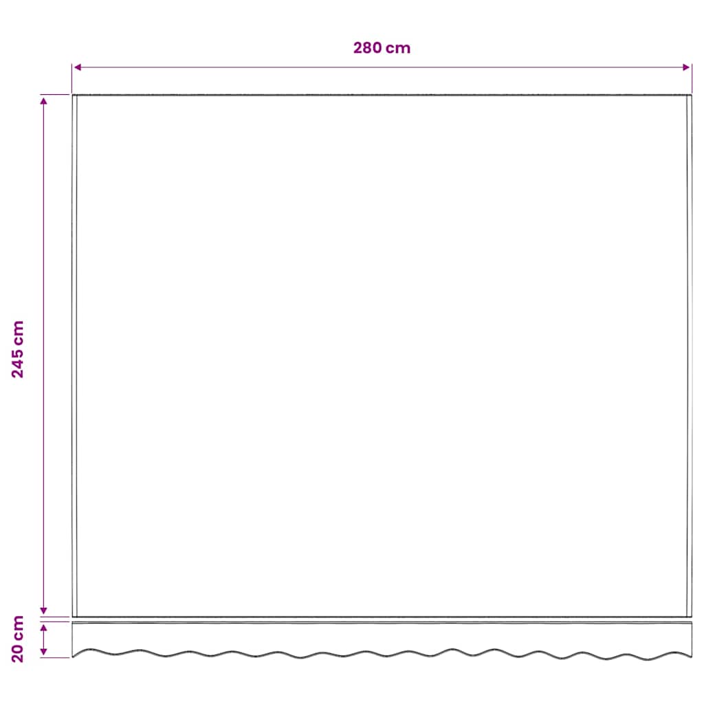 Awning Replacement Fabric Burgundy Red 300x250 cm Polyester