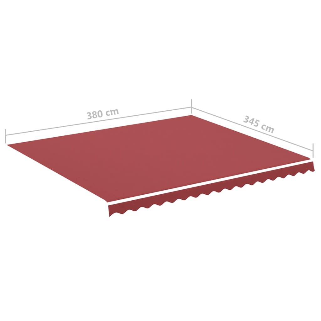 Awning Replacement Fabric Burgundy Red 400x350 cm Polyester