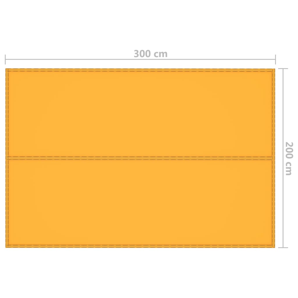 Outdoor Tarp 3x2 m Yellow
