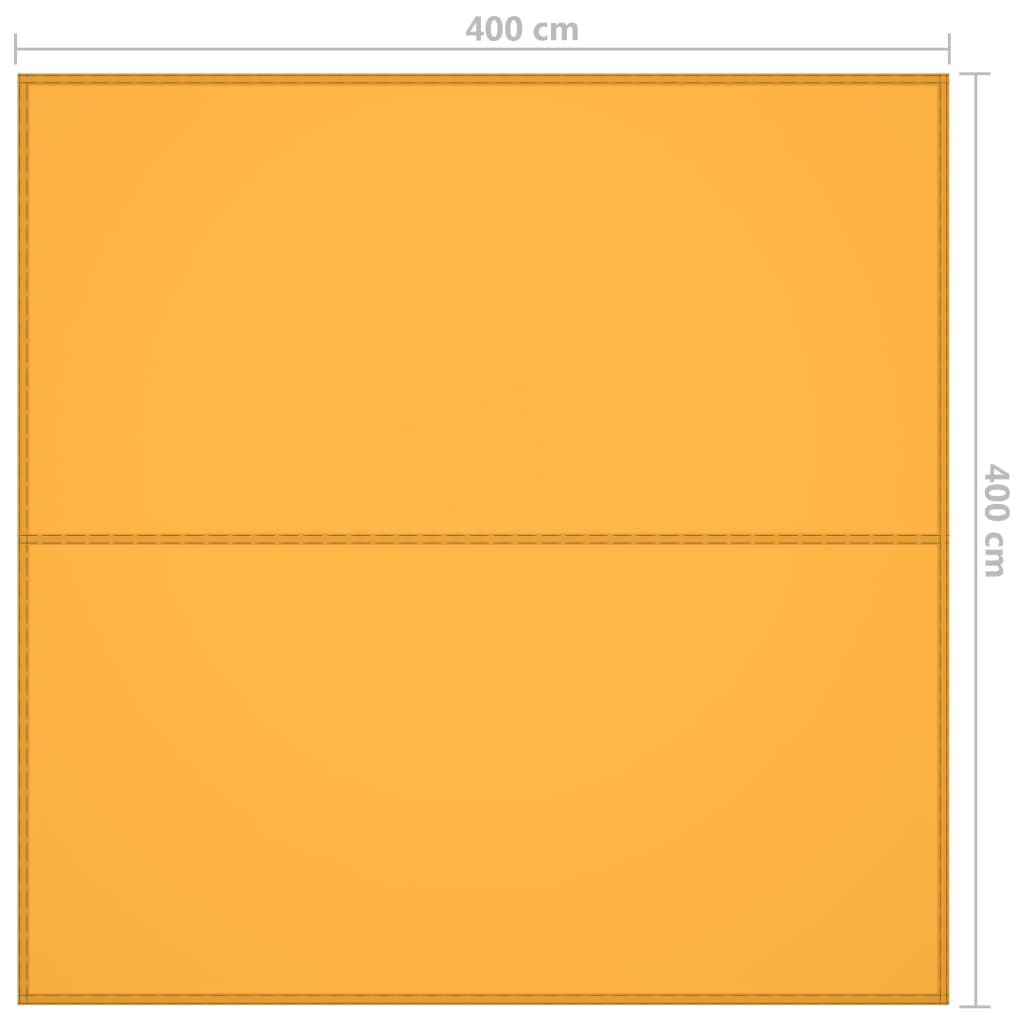 Outdoor Tarp 4x4 m Yellow