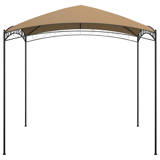 Gazebo | Taupe | Steel | 3x3x2.65 metres | Durable | Gazebo | Square