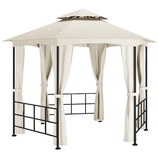 Gazebo with Sidewalls 3.1x2.7 m Cream