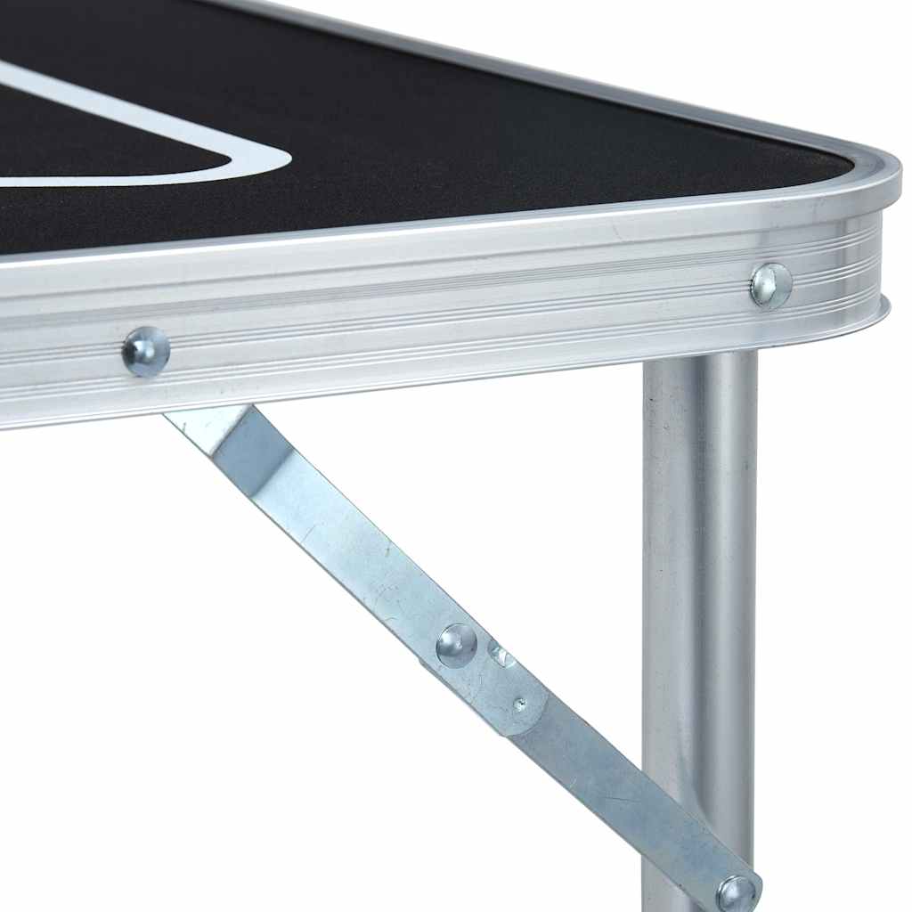 Beer Pong Table | Black | Aluminium | Large | Foldable | Beer Pong Table