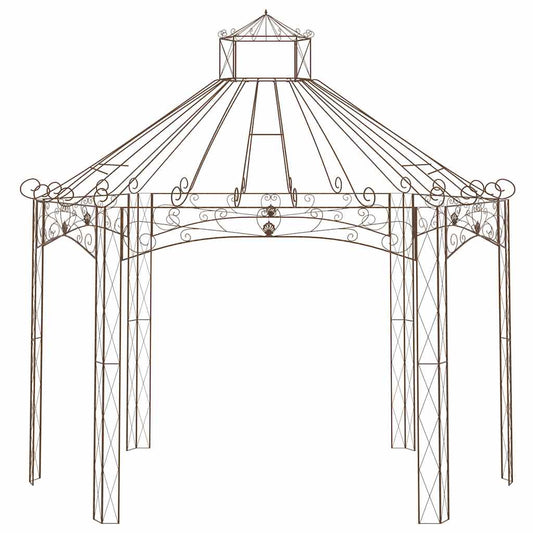 Garden Pavilion | Antique brown | Wrought Iron | Large