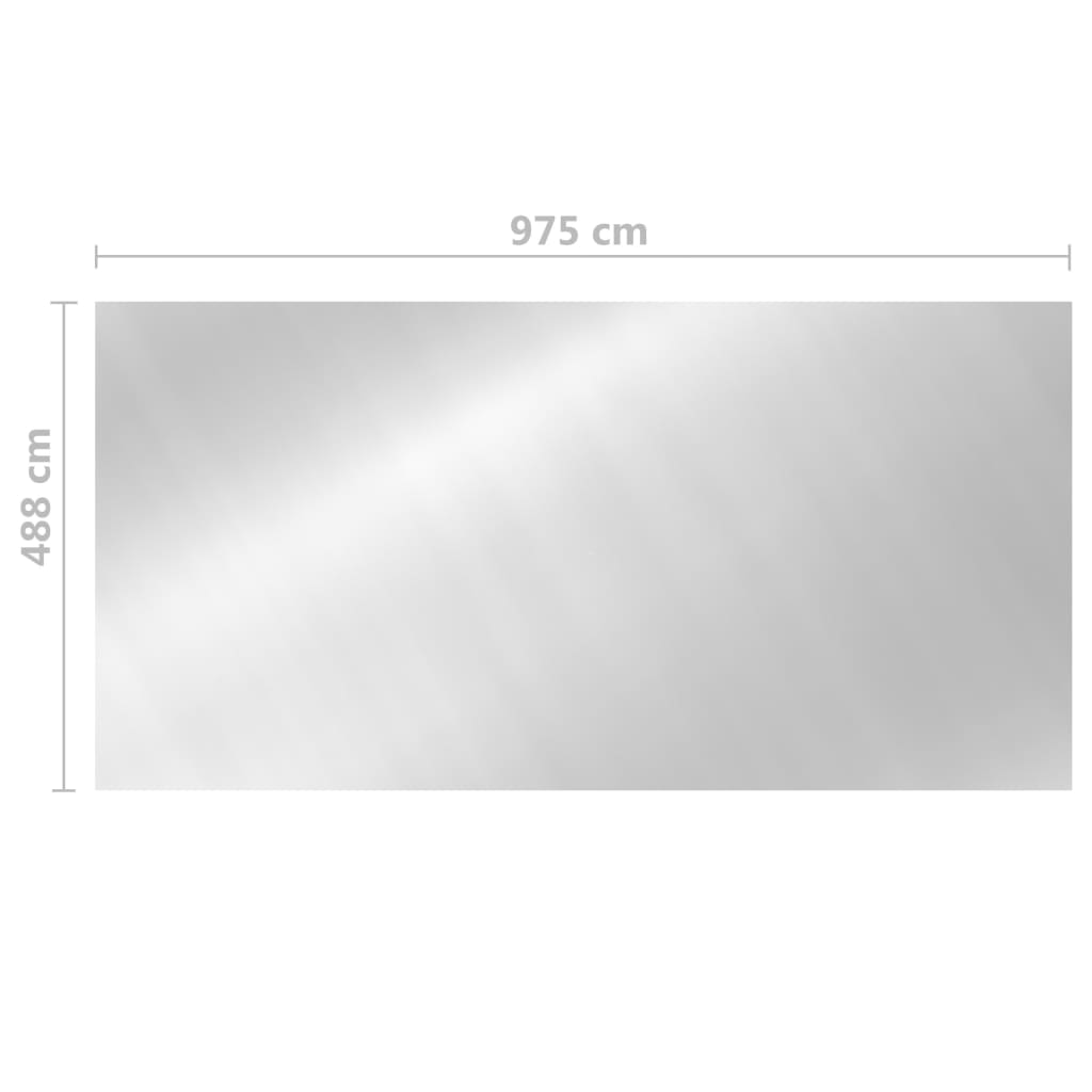 Pool Cover | Silver | Polyethylene | Extra Large | Portable | Pool Cover