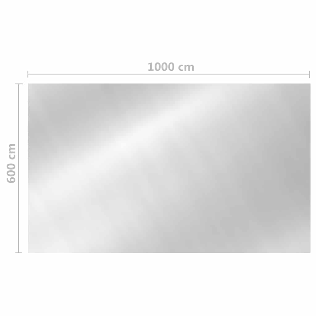 Pool Cover | Silver | Thick PE Film with Air Chambers | Extra Large