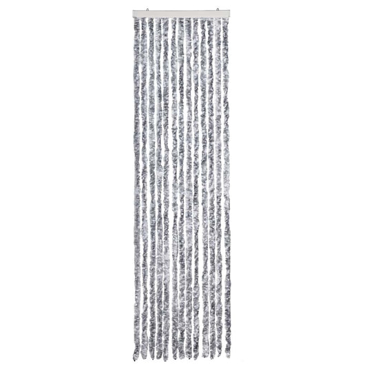 Insect Curtain White and Grey 56x200 cm Chenille
