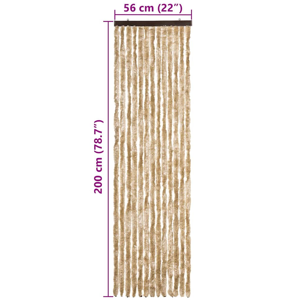 Insect Curtain Beige 56x200 cm Chenille