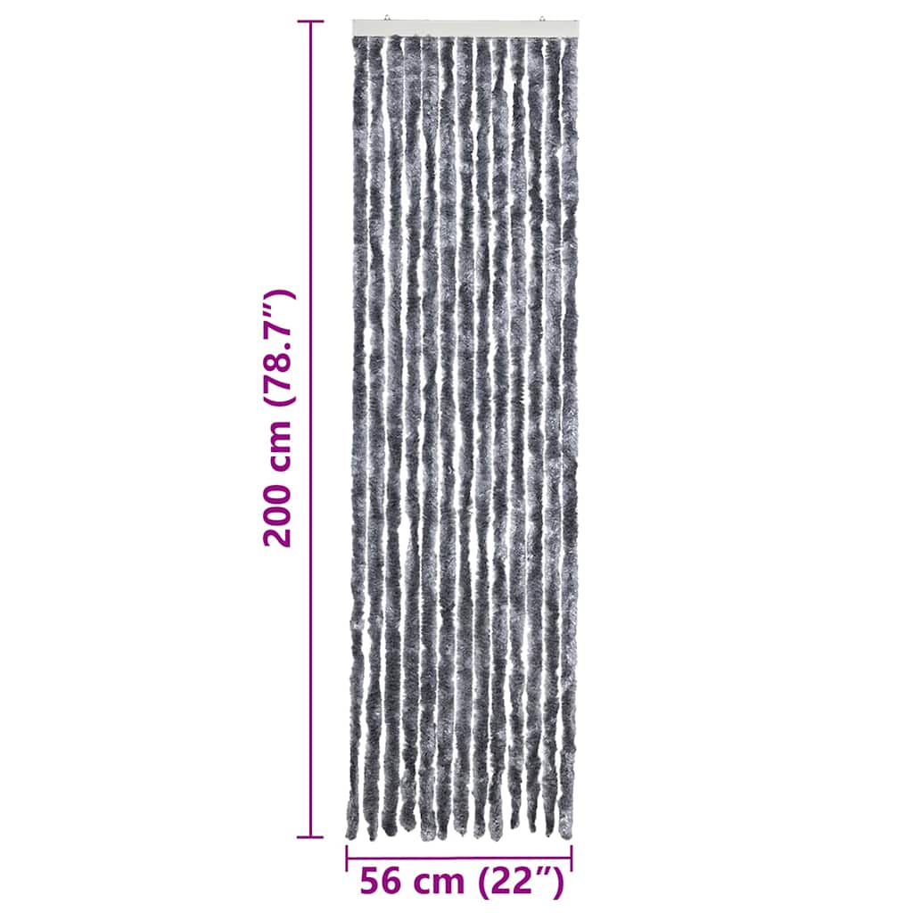 Insect Curtain Silver 56x200 cm Chenille