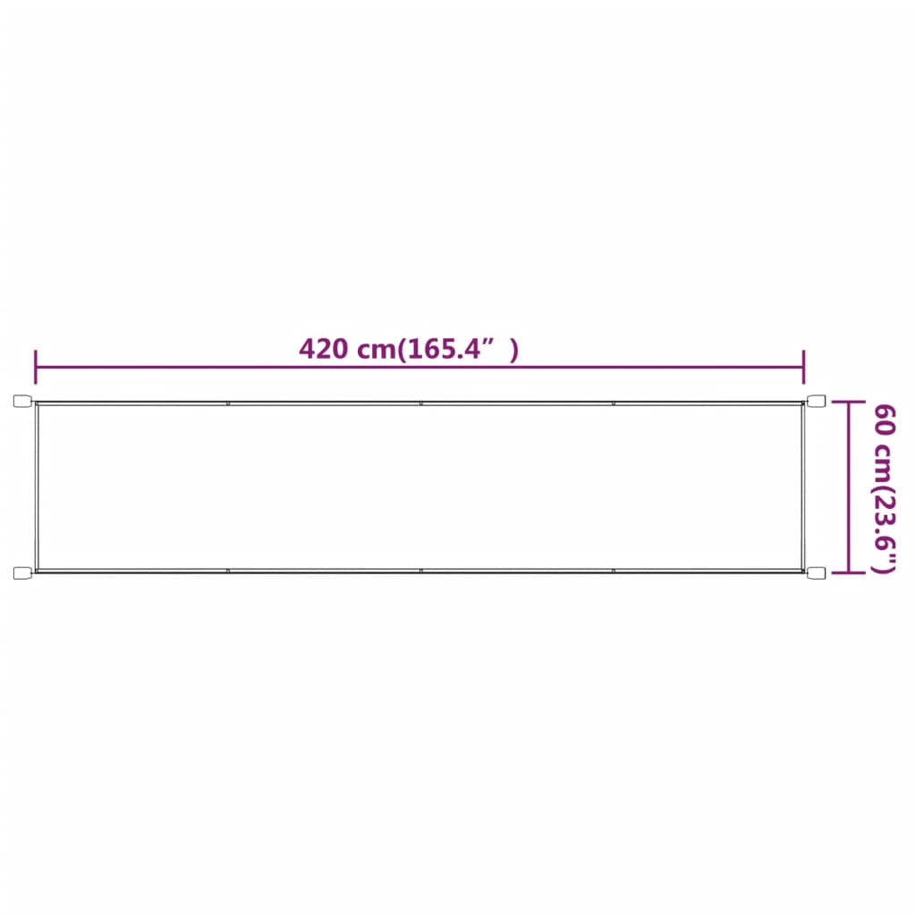 Vertical Awning | Blue | Oxford fabric (100% polyester) | Large