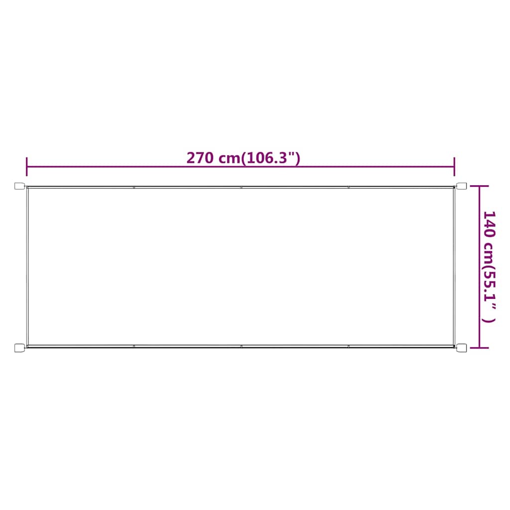 Vertical Awning | Blue | Oxford fabric (100% polyester) | 140x270 cm