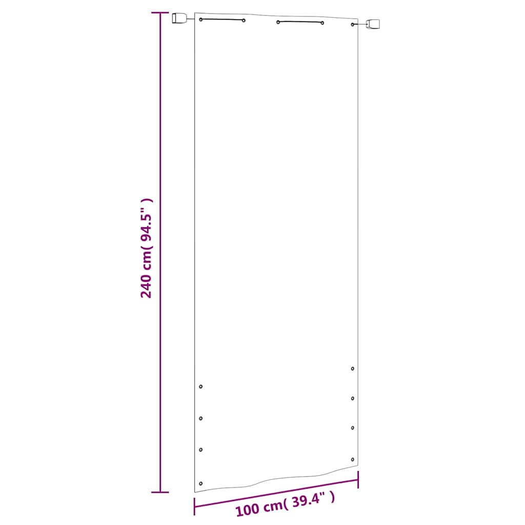 Balcony Screen | Light Green | Oxford fabric (100% polyester)