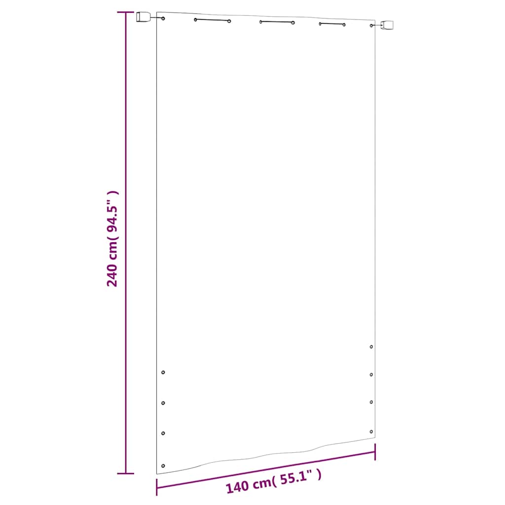 Balcony Screen | Light green | Oxford fabric (100% polyester)