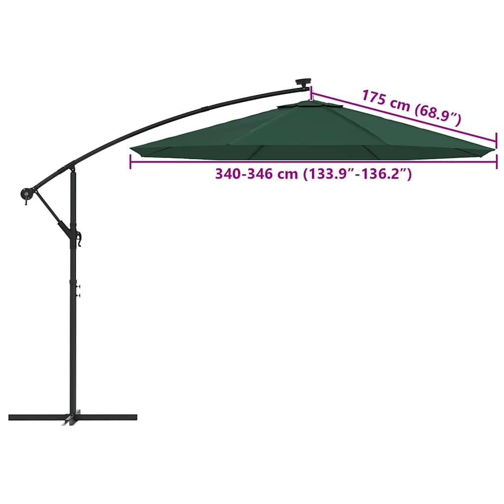 Replacement Fabric for Outdoor Parasol Green 350 cm