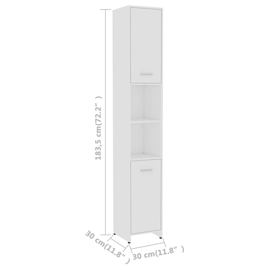 Bathroom Furniture Set | White | Engineered wood | Medium
