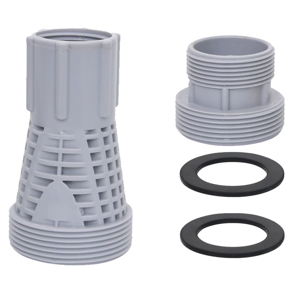 Hose Connector | Set of 2 | Grey | Plastic | Durable | Hose Connector