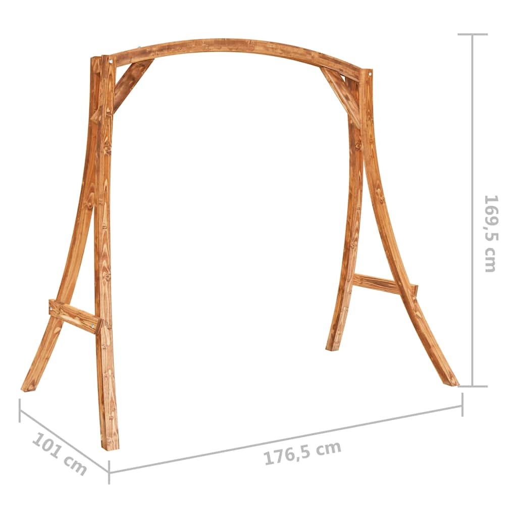 Swing Frame | Teak Finish | Solid Bent Wood | Large | Durable