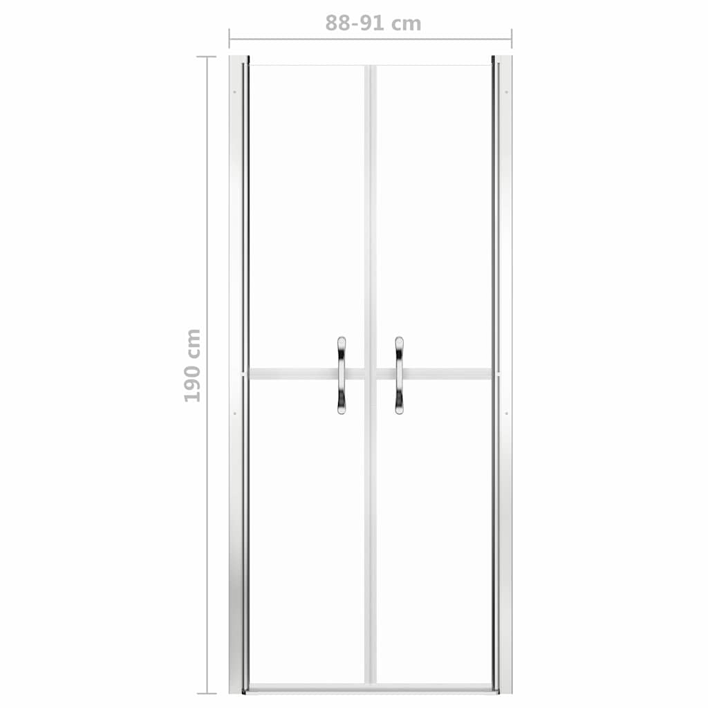 Shower Door Clear ESG 91x190 cm