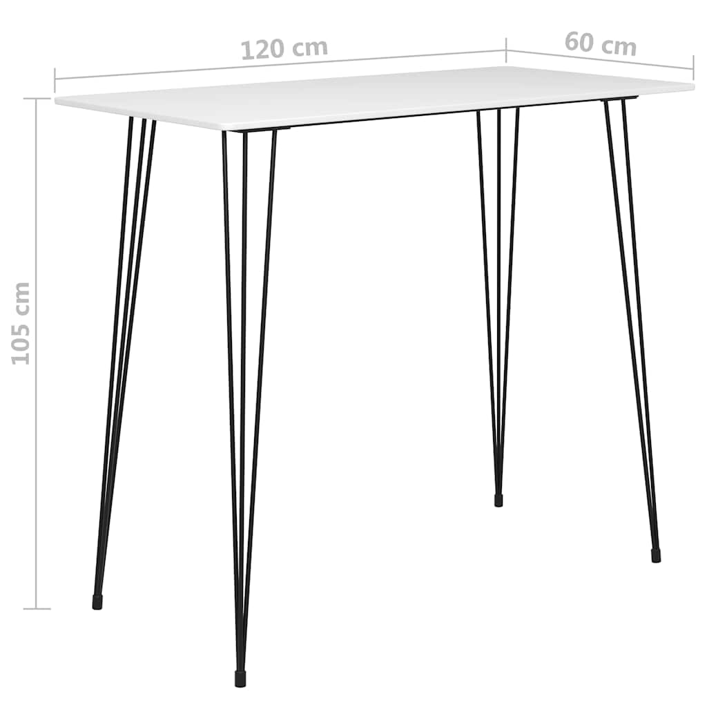 Bar Set | White | MDF | Medium | Stackable | Bar Set | Rectangular