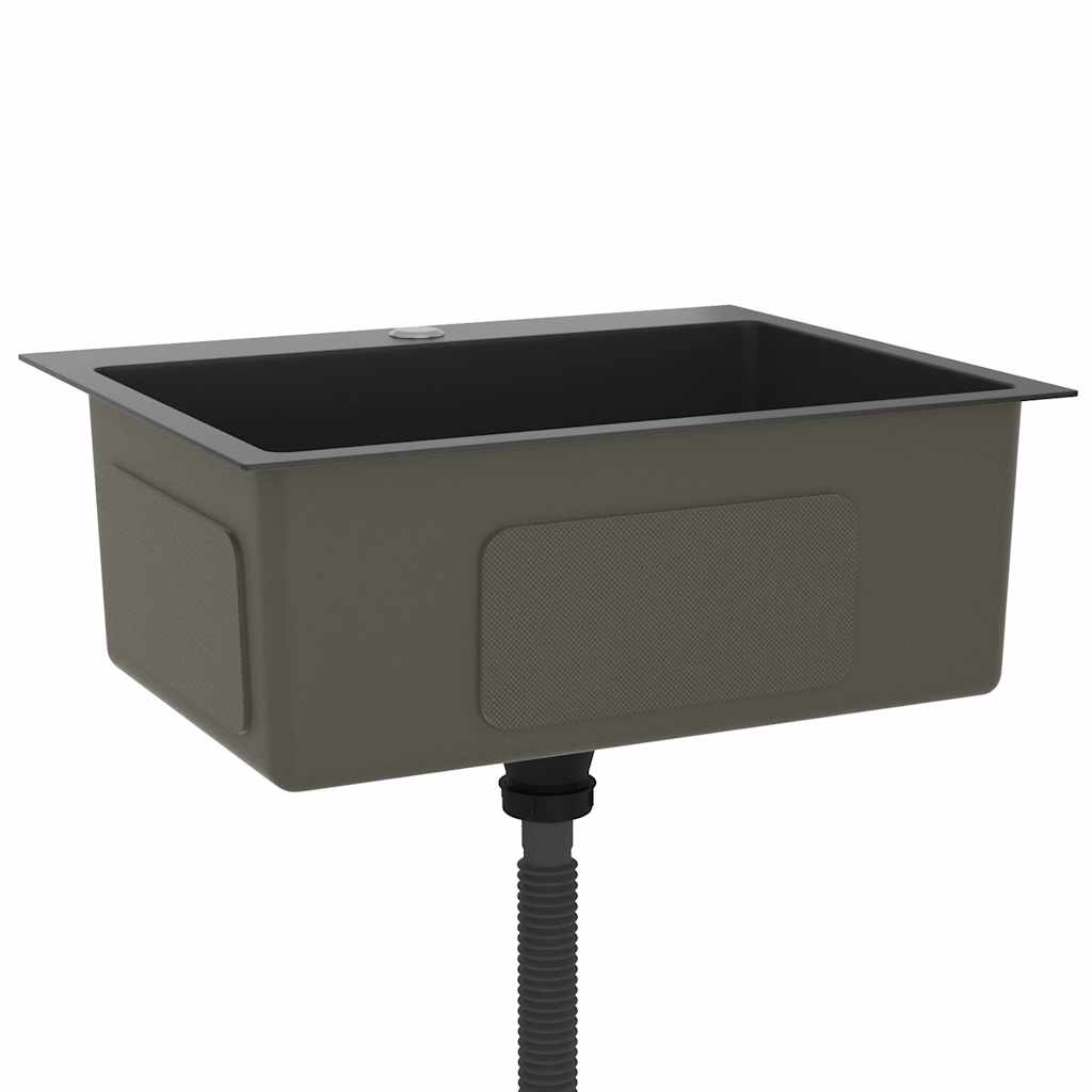 Handmade Kitchen Sink Black Stainless Steel