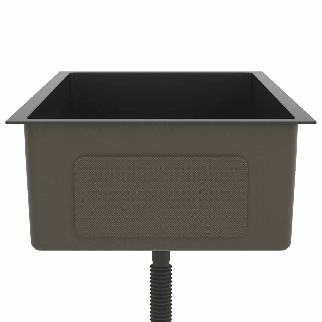 Handmade Kitchen Sink Black Stainless Steel
