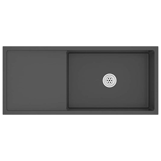 Handmade Kitchen Sink Black Stainless Steel