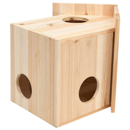 Squirrel House | Natural Wood | Solid Firwood | Medium | Durable