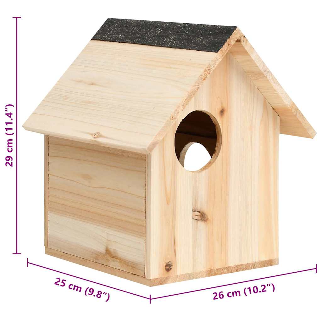 Squirrel House | Natural Wood | Solid Firwood | Medium | Durable