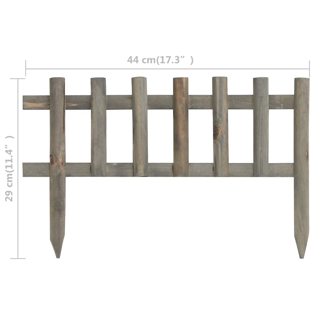 Lawn Edgings 10 pcs Firwood 14.4'