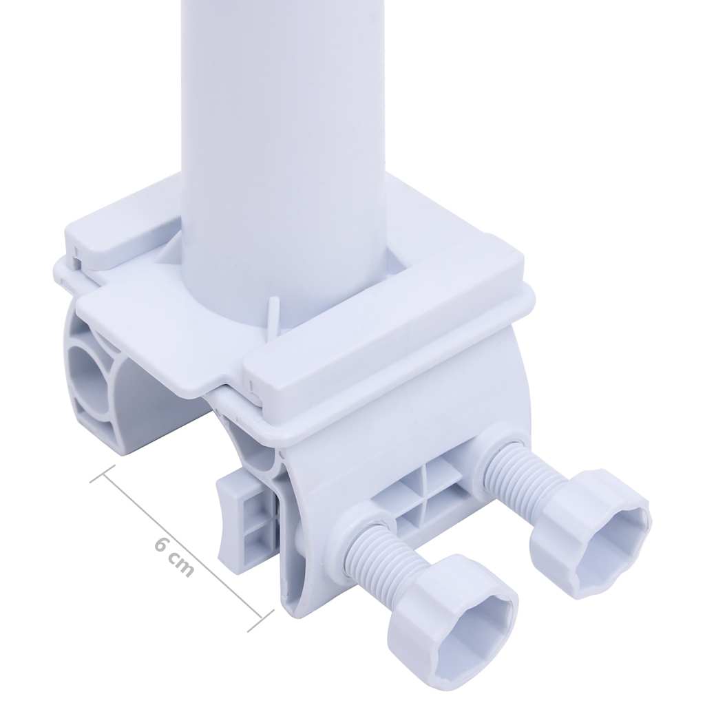 Pool Cover Roller | White and Black | Plastic and Aluminium